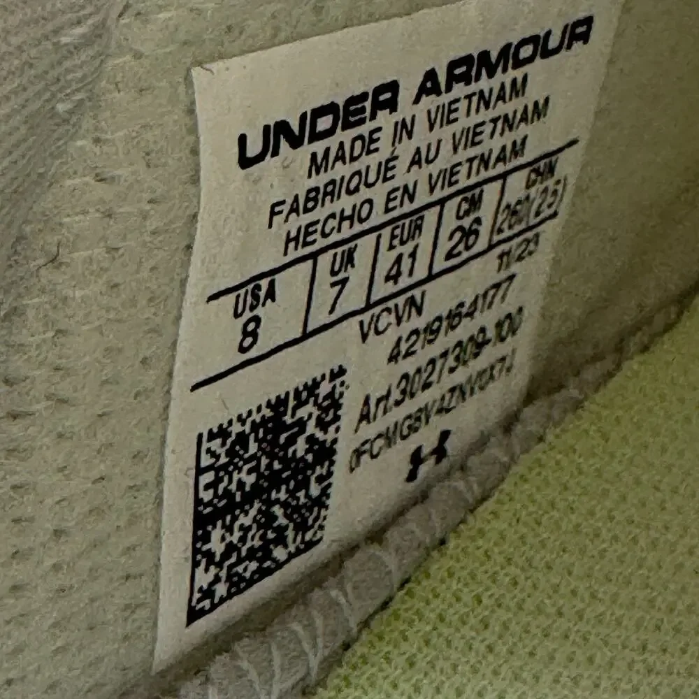 Under Armour Blur 2.0 MC VVS Mens Size 8 Football Cleats White Metallic Silver‎